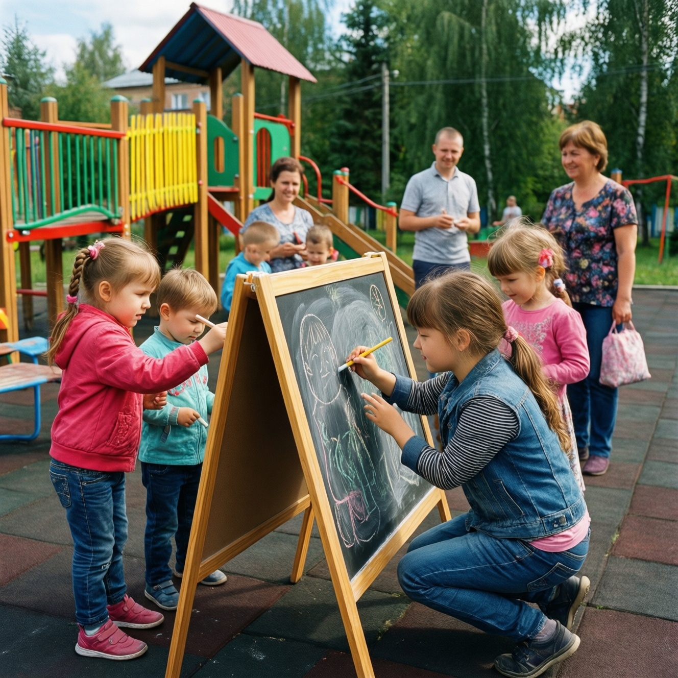 Под Тулой установят меловые доски после истории с рисунком «Смешариков»